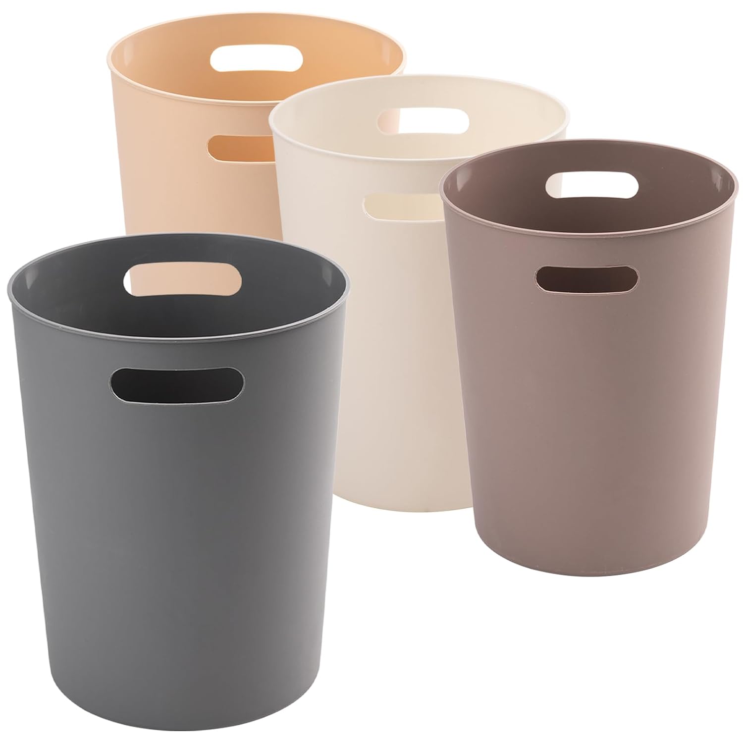 4-Pack 3-Gallon Small Trash Can for Bathroom and Kitchen