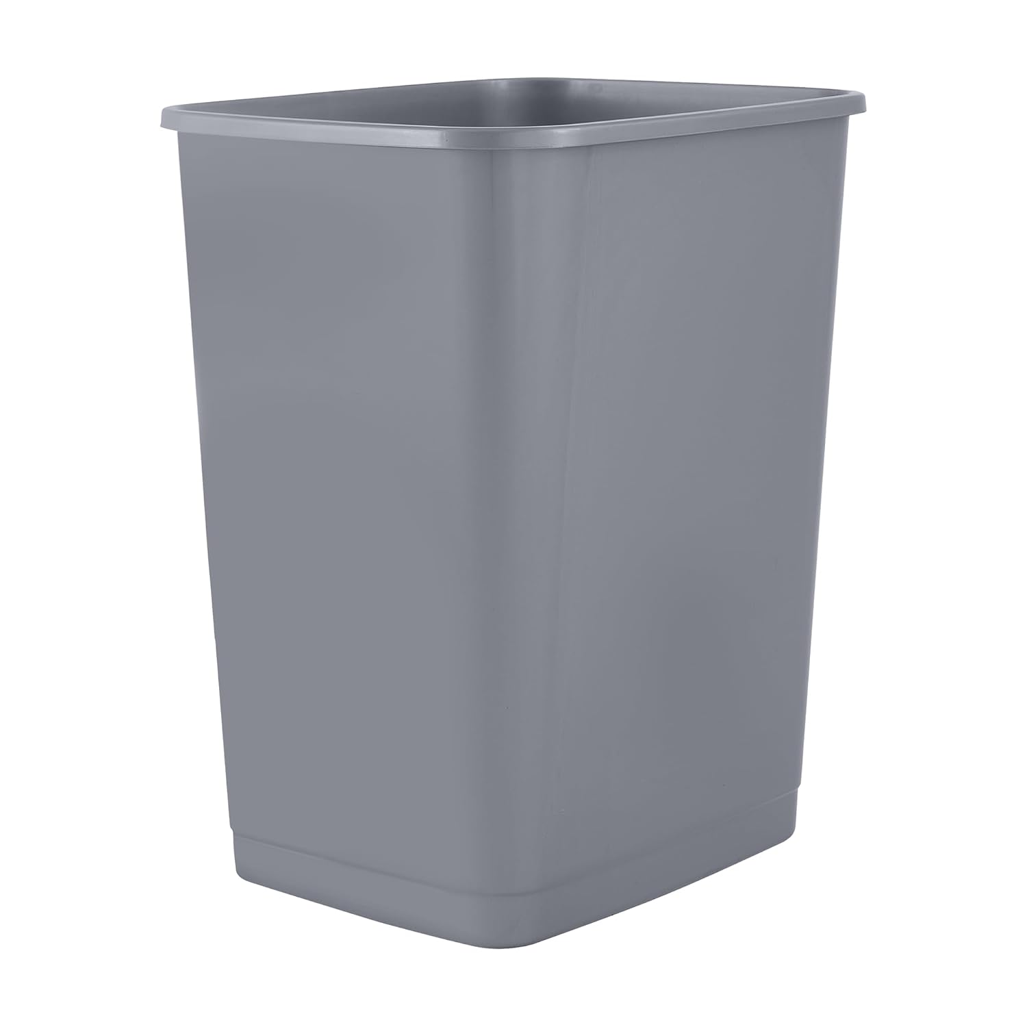 2.5-Gallon Grey Unlidded Small Plastic Trash Can, 10 Qt
