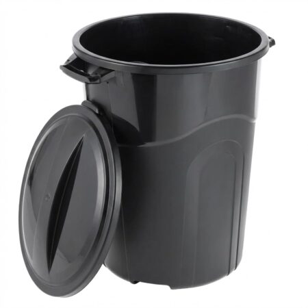 32-Gallon Outdoor Trash Can with Handles and Click Lock Lid