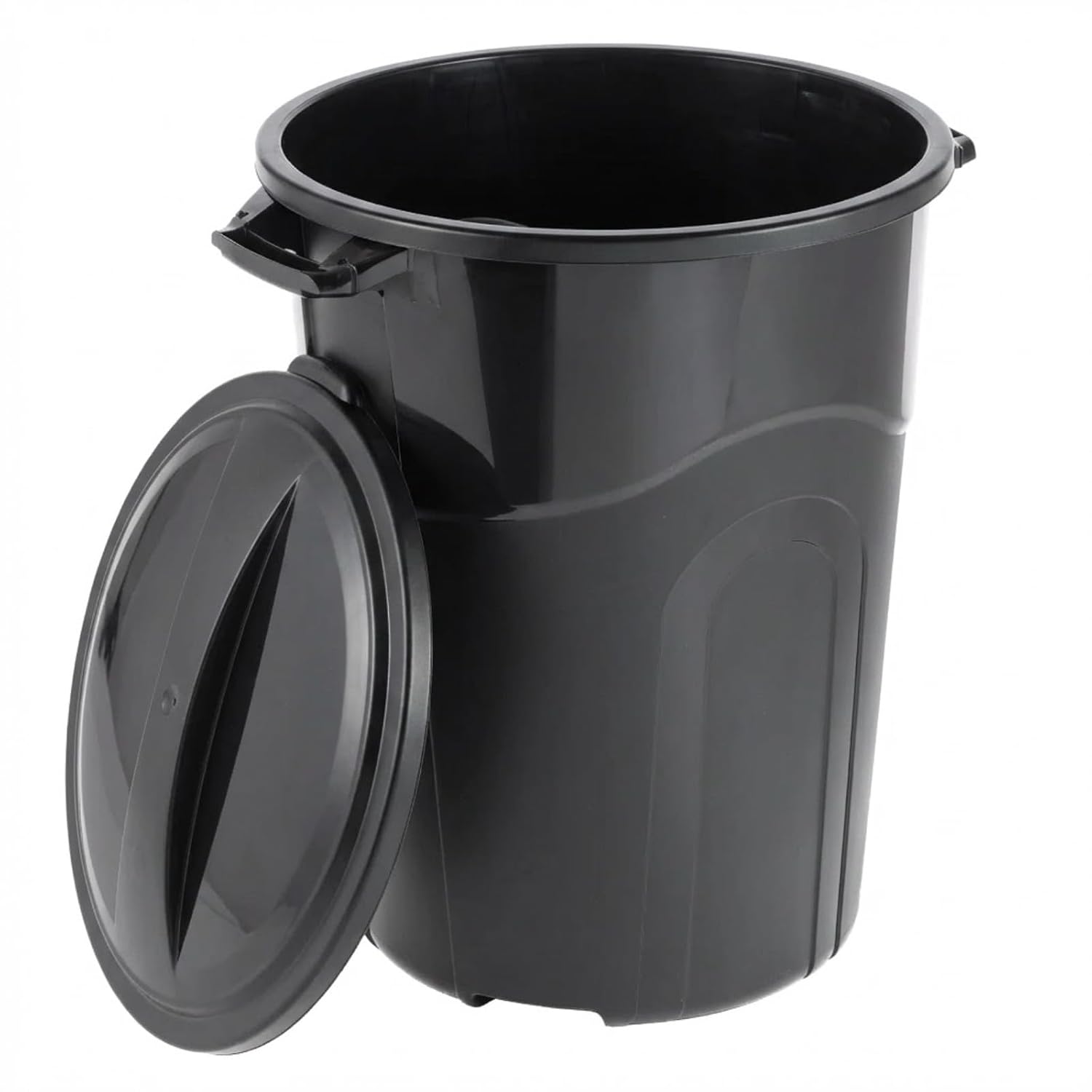 32-Gallon Outdoor Trash Can with Handles and Click Lock Lid