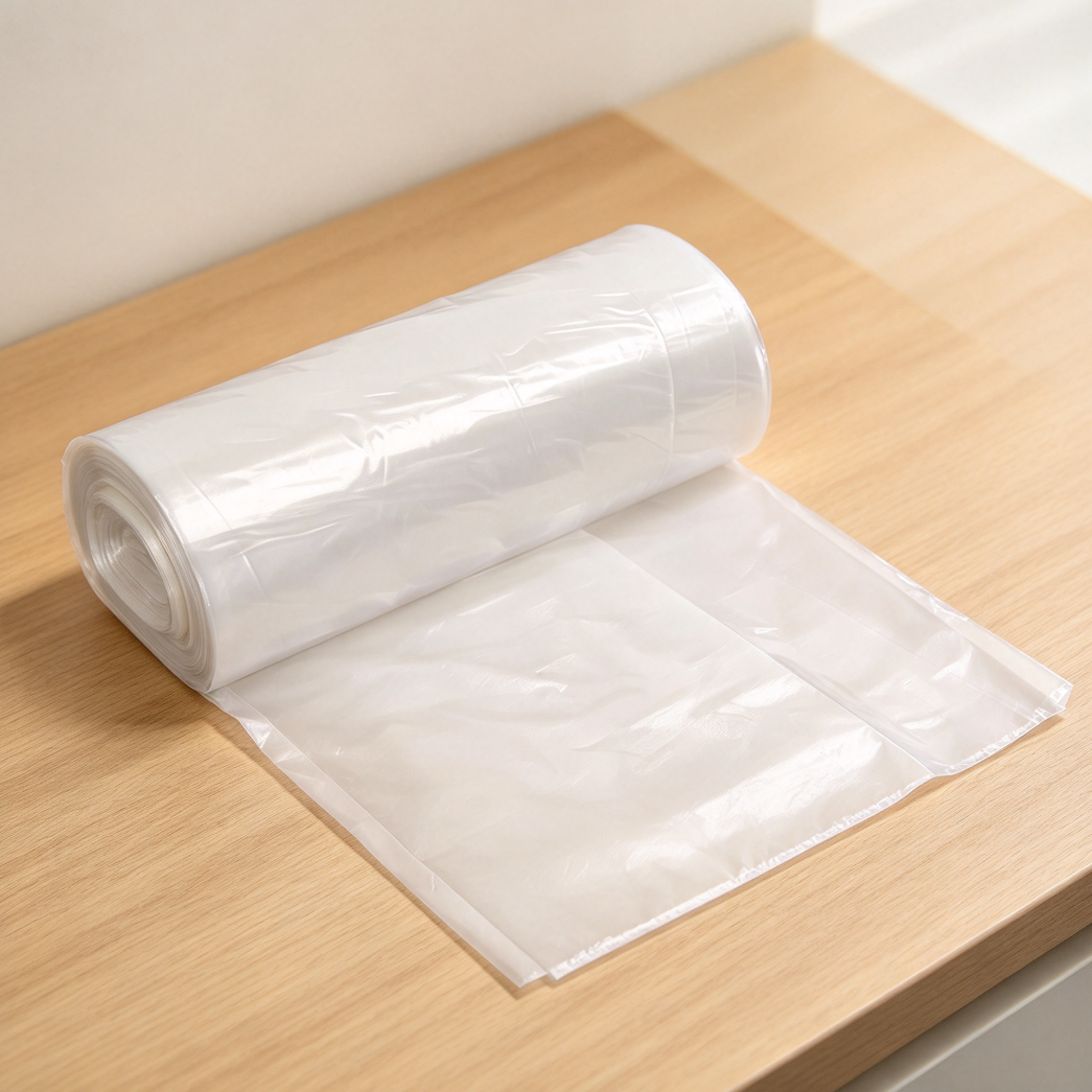 55-Gallon Heavy-Duty Leak-Resistant Clear Trash Bags, 50-Count - Image 2